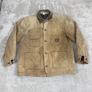 Vintage Big Ben Jacket Mens 40 Chore Coat Thrashed Grunge Workwear Blanket Lined